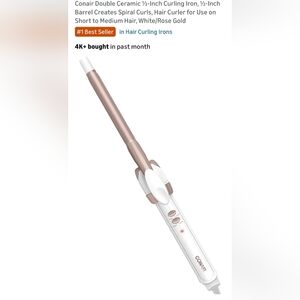 Rose Gold and White Curling Wand